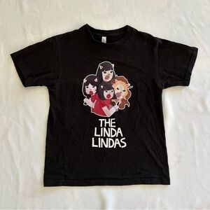 NWOT Small The Linda Linda’s Black Cotton Graphic Tshirt Punk Rock Band Metal